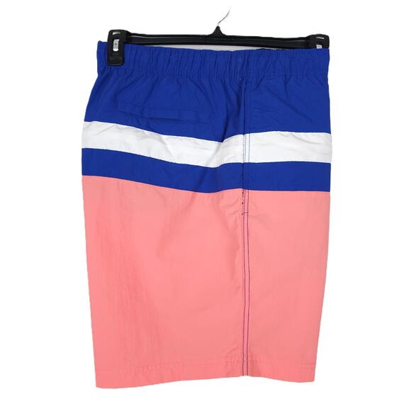 Nautica Men's Performance Colorblock Stripe 7" Swim Trunk Pale Coral Blue XL NWT - Picture 4 of 8
